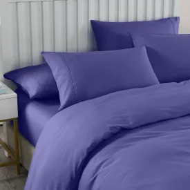 2000TC Quilt Cover Set | Bamboo Cooling Hypoallergenic & Breathable | Queen - Royal Blue