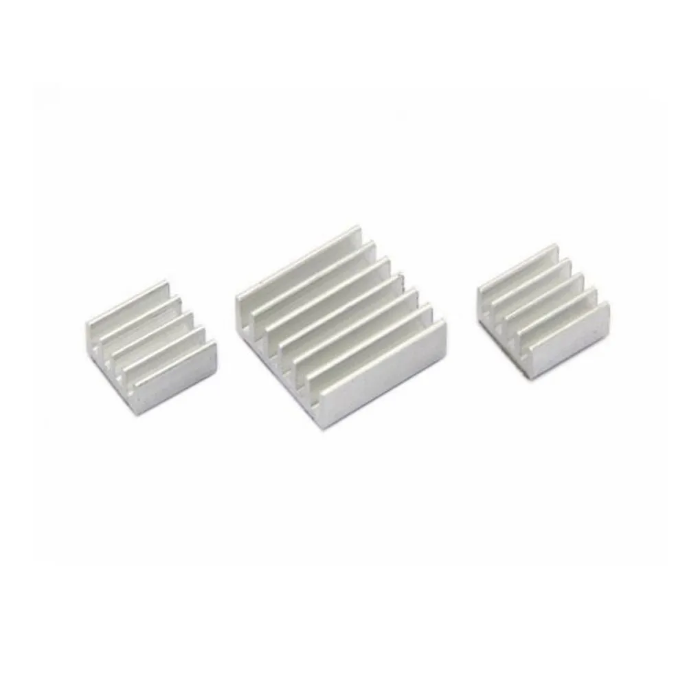 Aluminium Heatsink set for ALL Raspberry Pi Models SELF ADHESIVE 1 / 2 / 3 sets