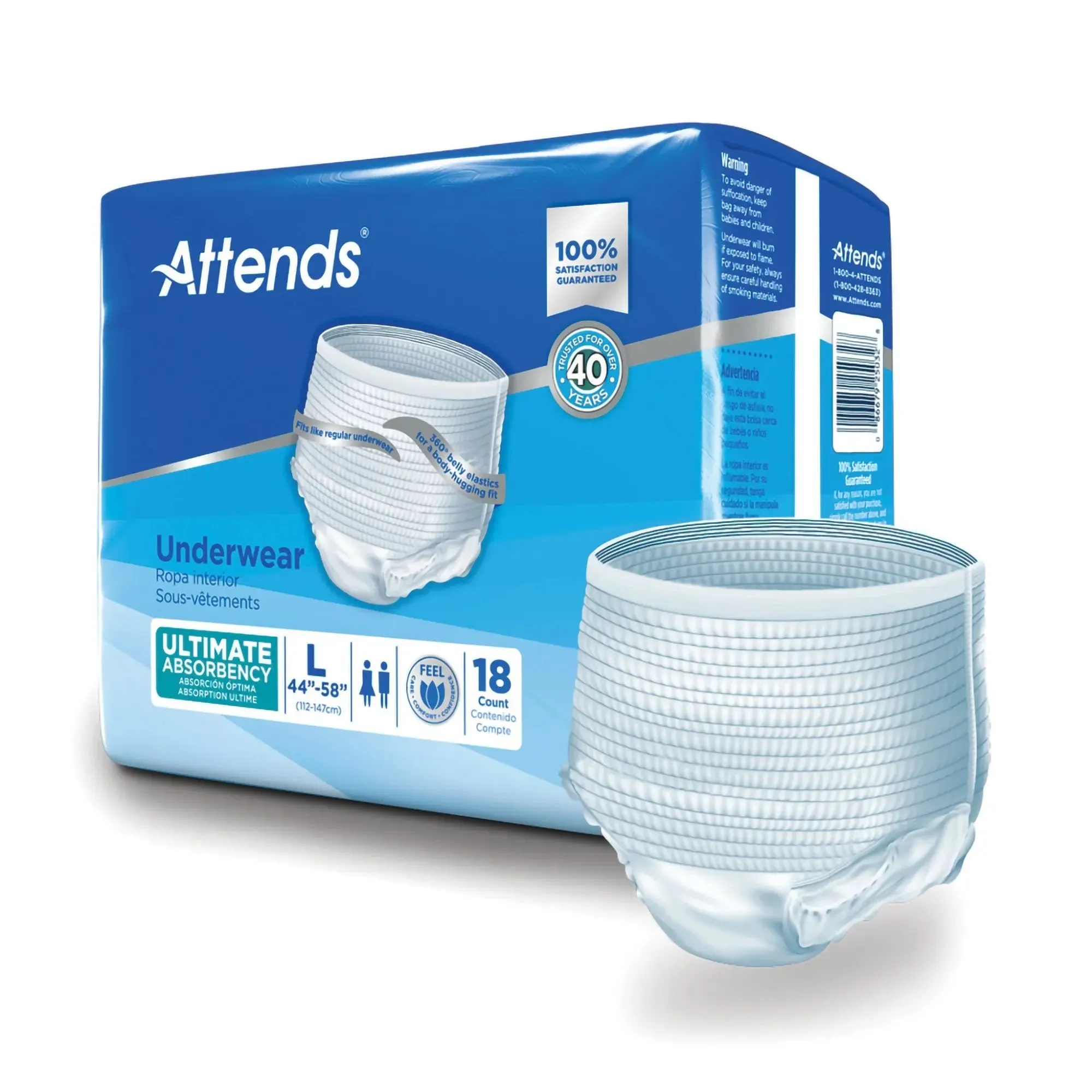 Attends® Advanced Underwear, Large