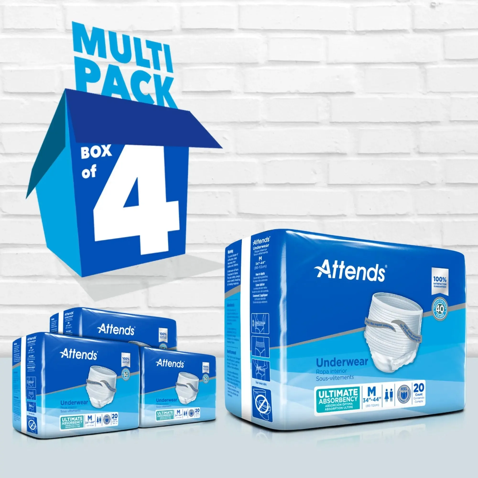 Attends® Advanced Underwear, Medium