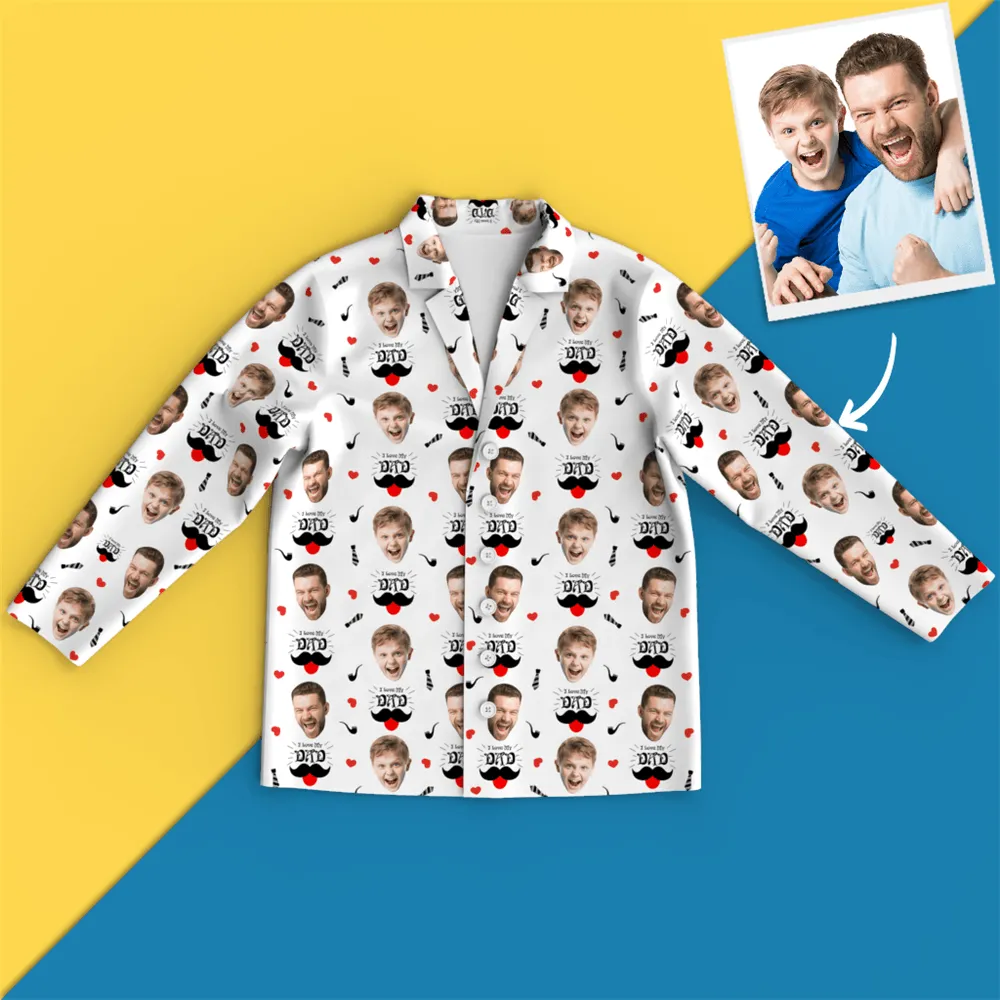 Custom Face Pajamas Home Pajamas - I Love My Dad