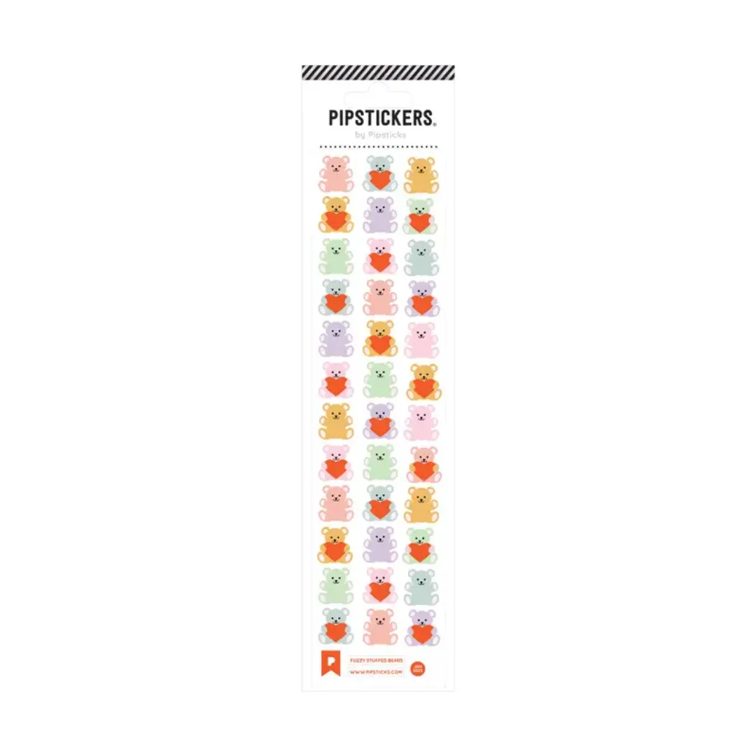 Fuzzy Stuffed Bears Stickers by Pipsticks