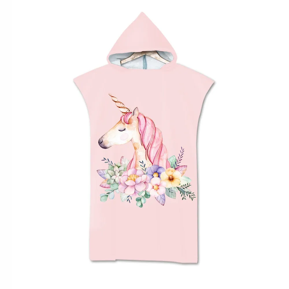 Hot Sale Beach Towel Wear-resistant Hooded Towel Adult Cloak Printing Microfiber Swimming Bath Towel Bathrobe Beach Wear