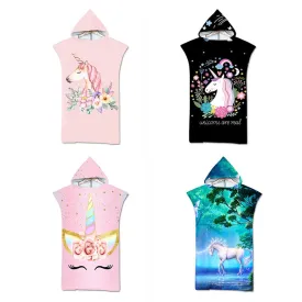 Hot Sale Beach Towel Wear-resistant Hooded Towel Adult Cloak Printing Microfiber Swimming Bath Towel Bathrobe Beach Wear