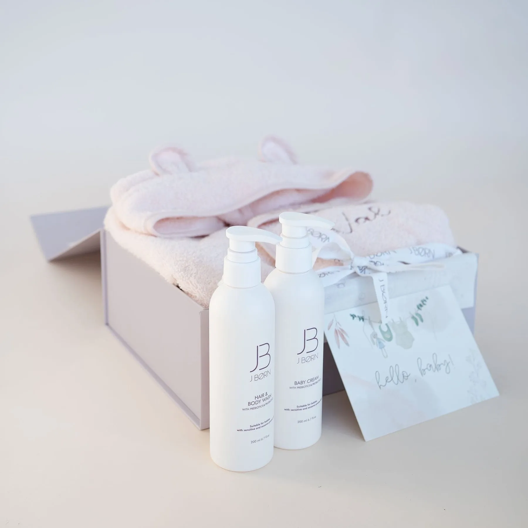 JBØRN Baby Gift Set | JBØRN Bath Robe & Skin Care