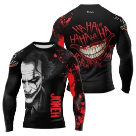 Joker Horror Why So Serious Men's Long Sleeve Rash Guard