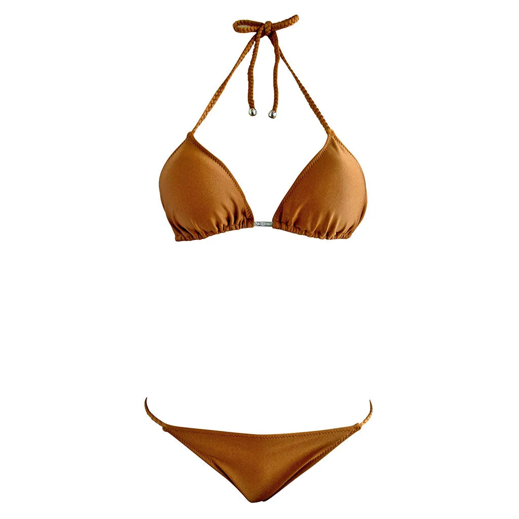 La Sirene Lila I Triangle Bikini - Copper / Rust / Orange