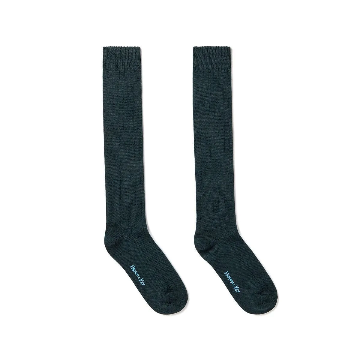 Long Dark Green Heavy Wool Sport Socks