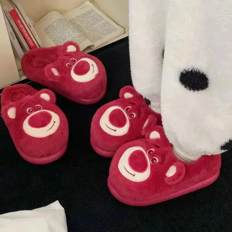 Lotso Winter Plush Slippers