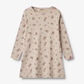 Nightgown Iben - pale lilac flowers