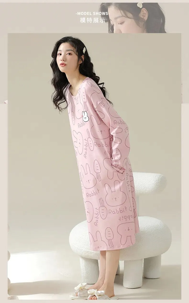 Pink Bunny Night Gown