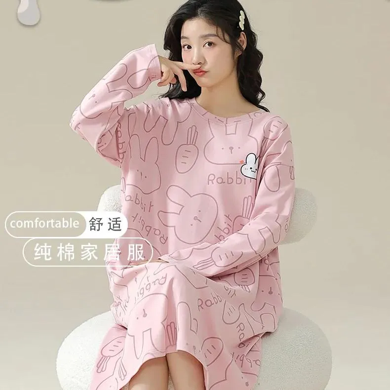 Pink Bunny Night Gown
