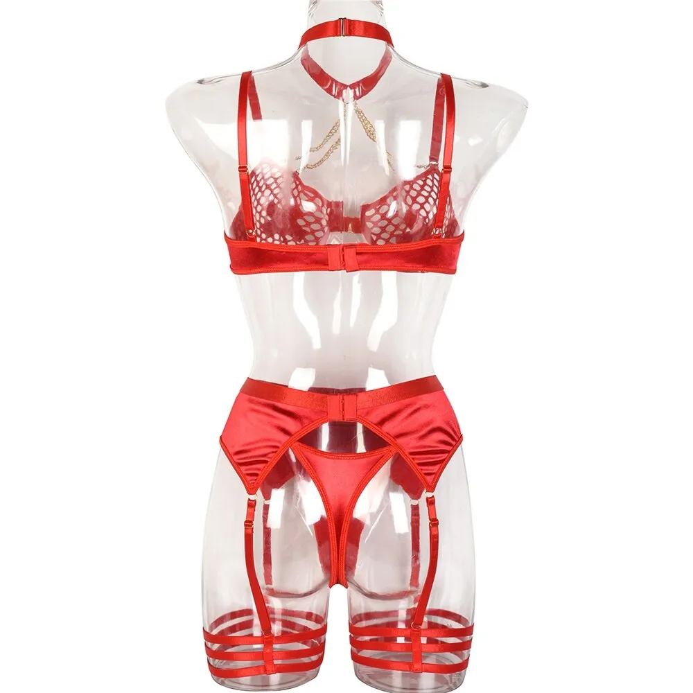 Satin Chained Goddess Set