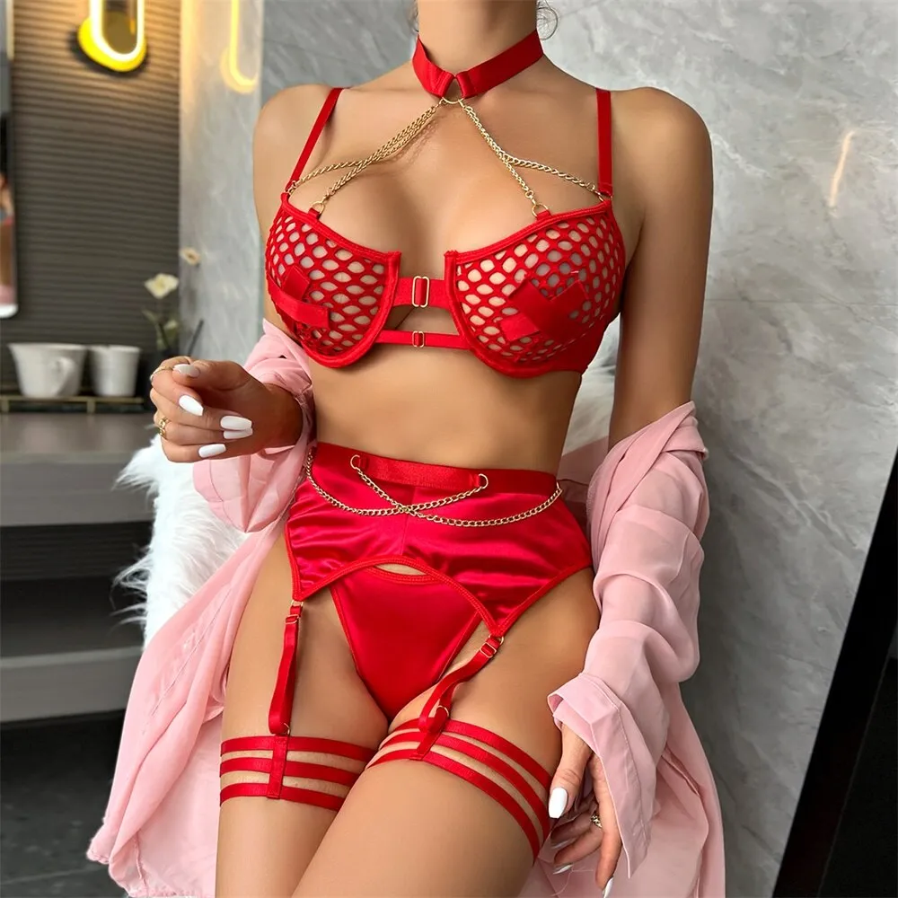 Satin Chained Goddess Set