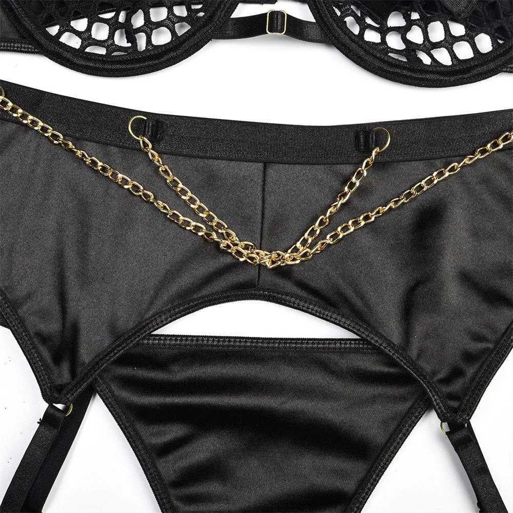 Satin Chained Goddess Set