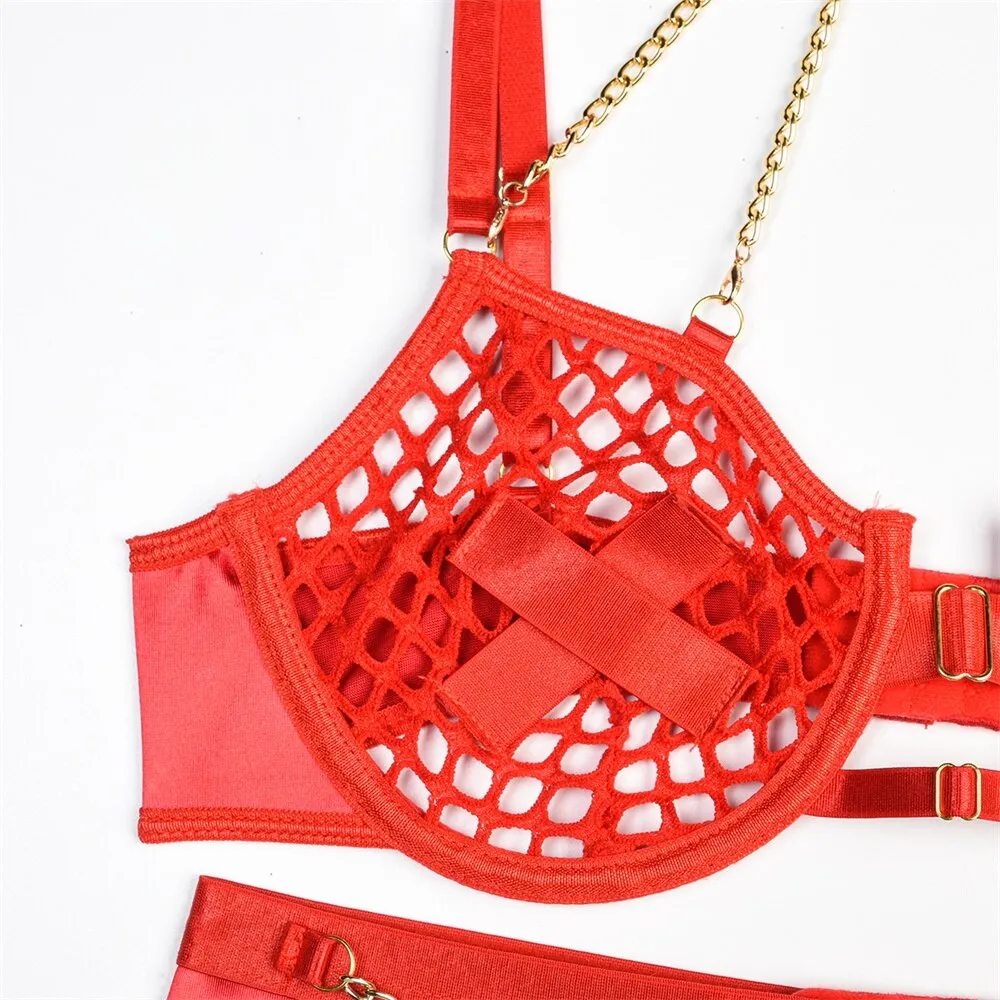 Satin Chained Goddess Set