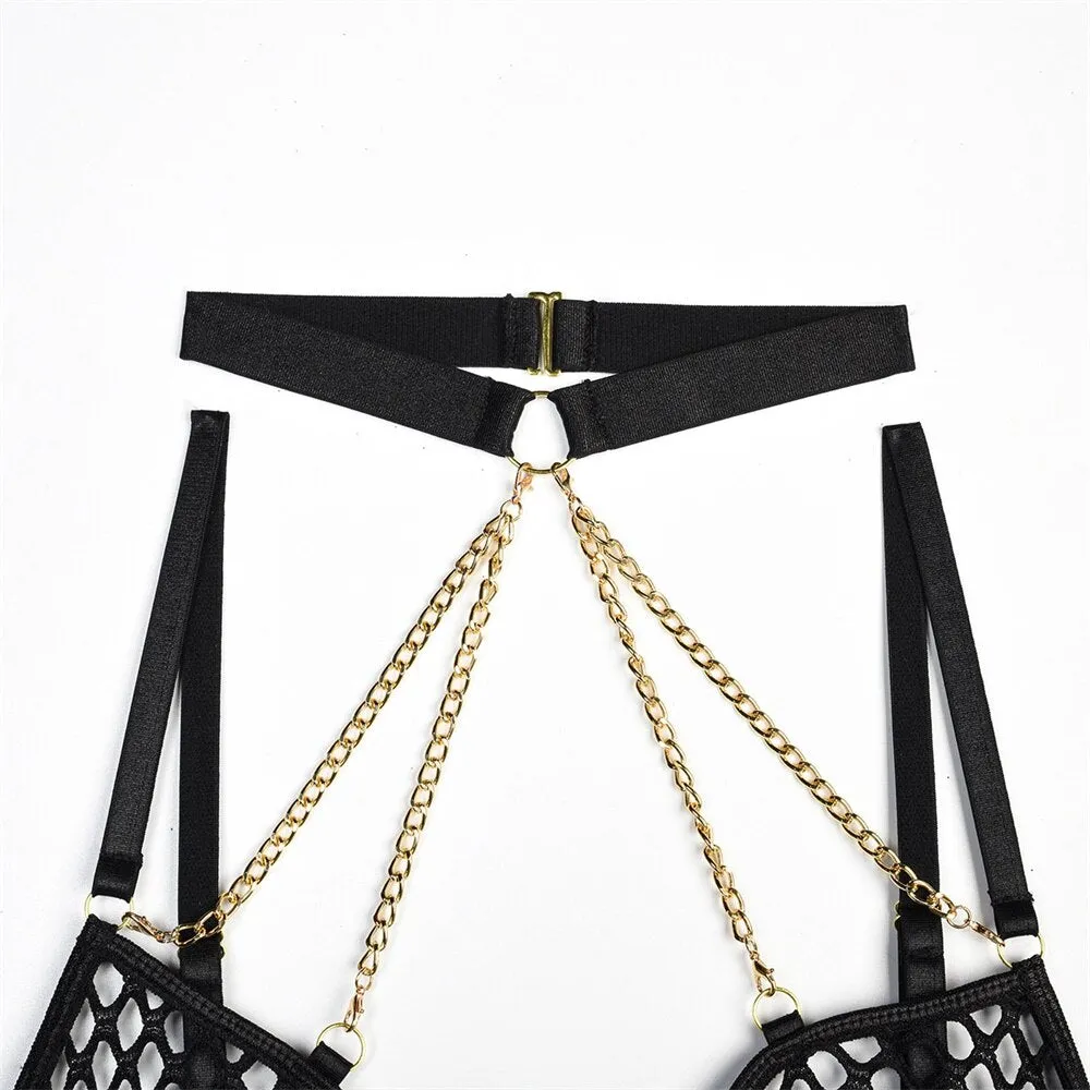 Satin Chained Goddess Set