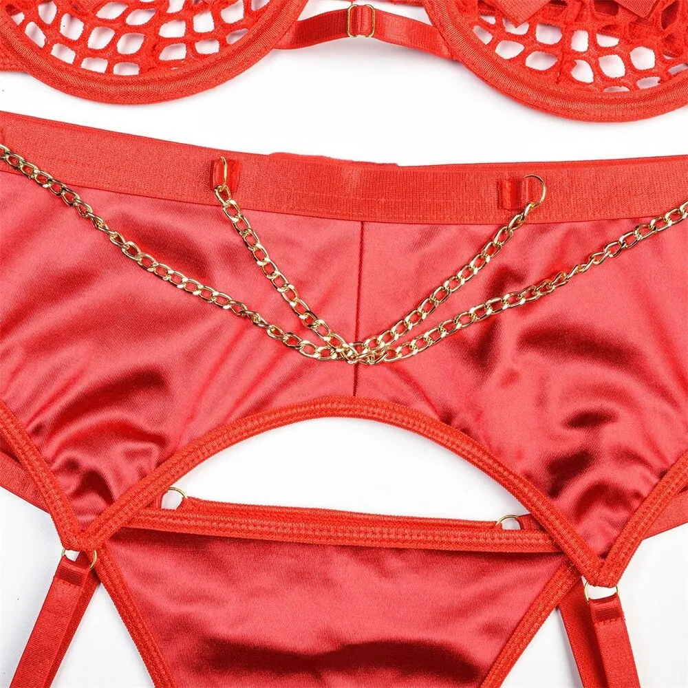 Satin Chained Goddess Set