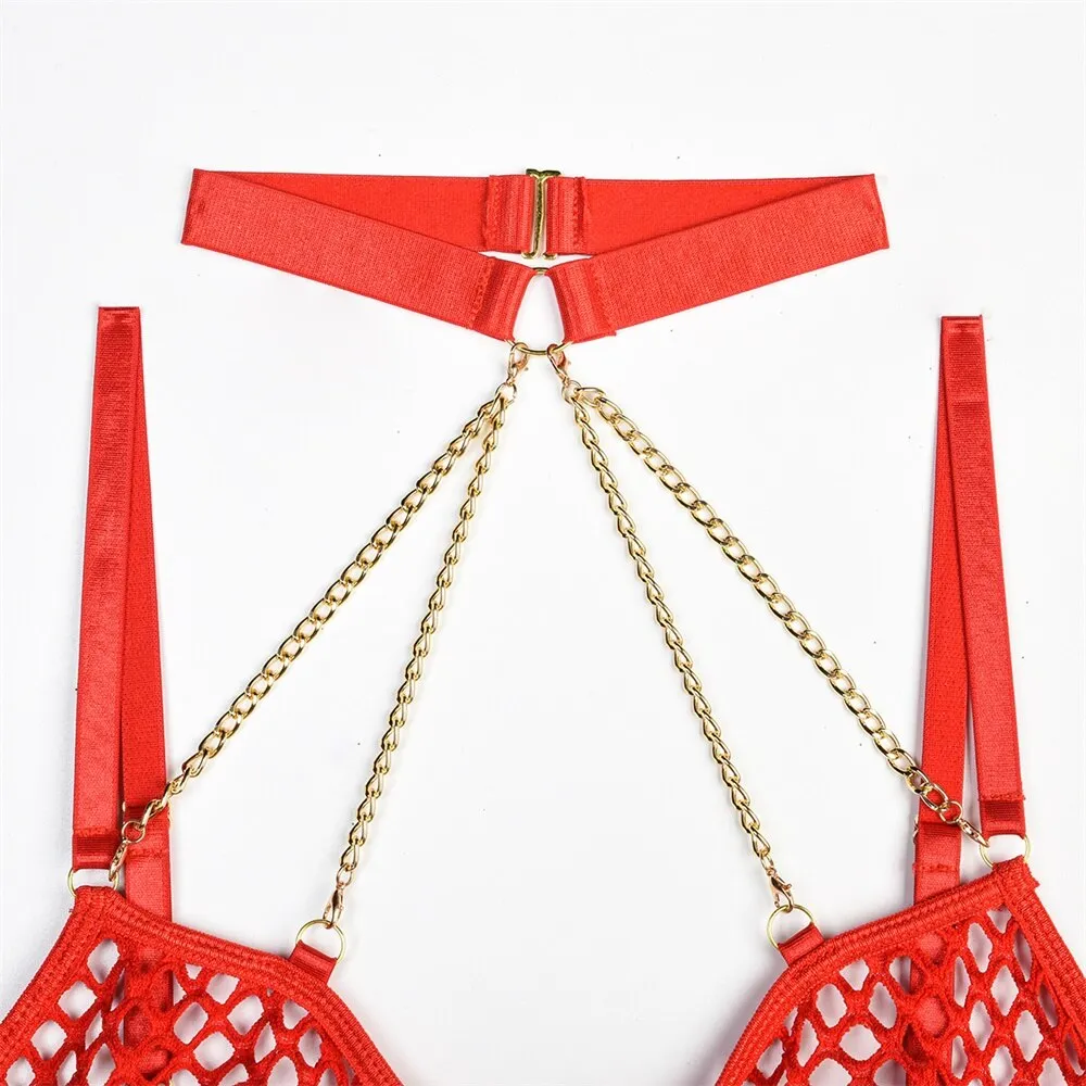 Satin Chained Goddess Set