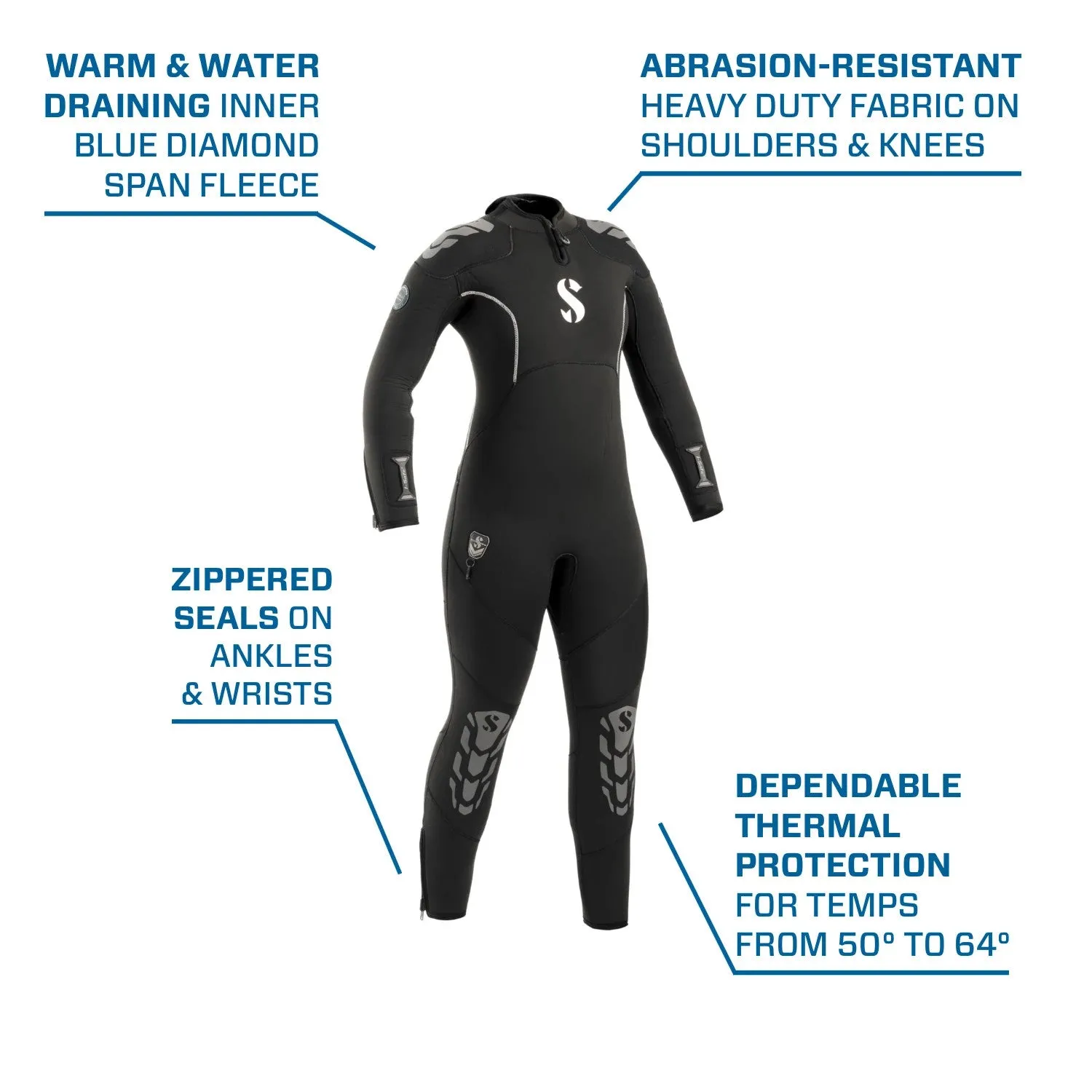 SCUBAPRO - Everflex YULEX® Dive Steamer, Women, 7.5/5.0mm