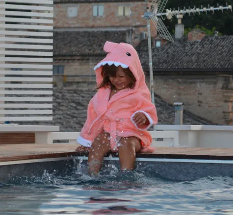 Shark Hooded Bathrobe for Kids