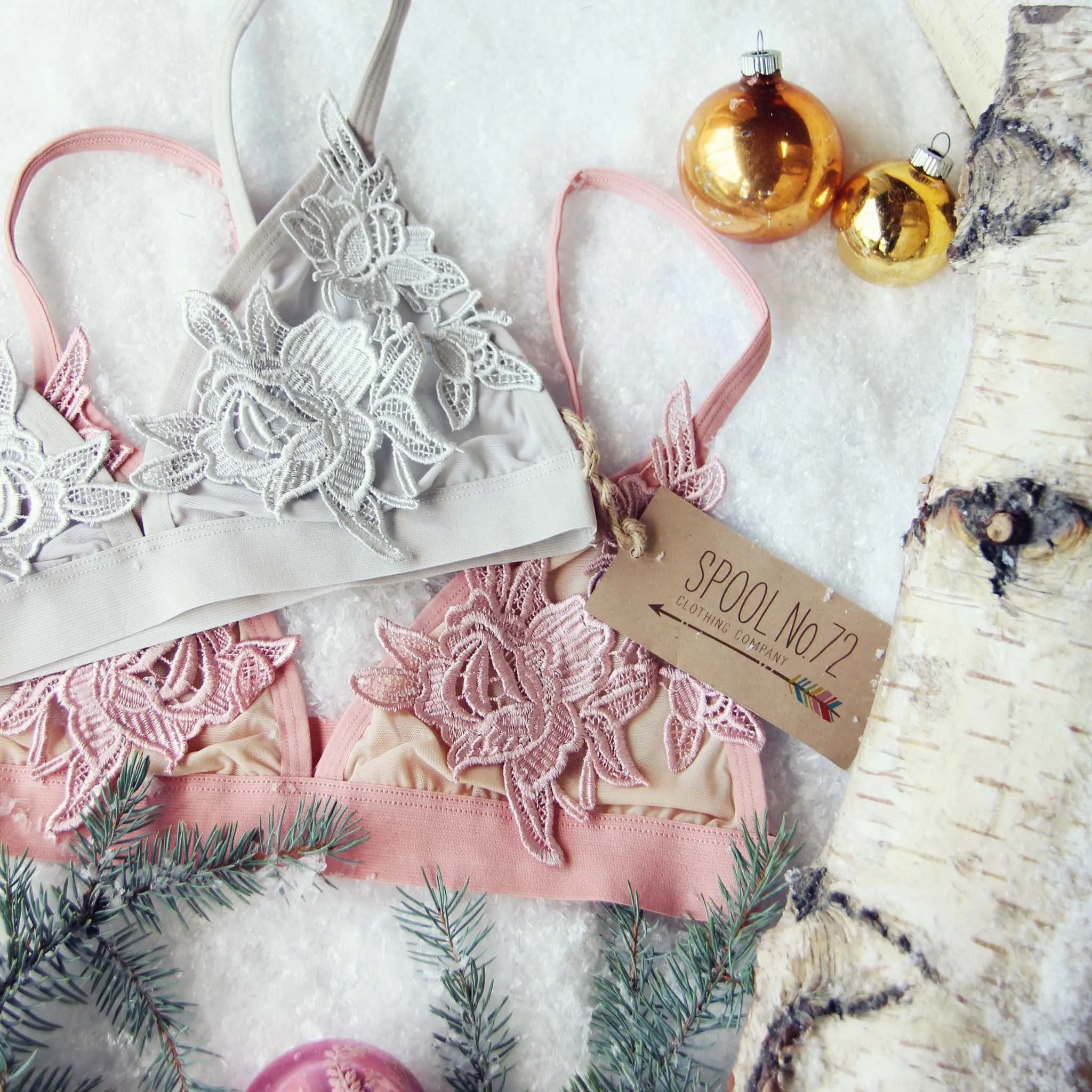 Sleepy Lace Bra in Dove
