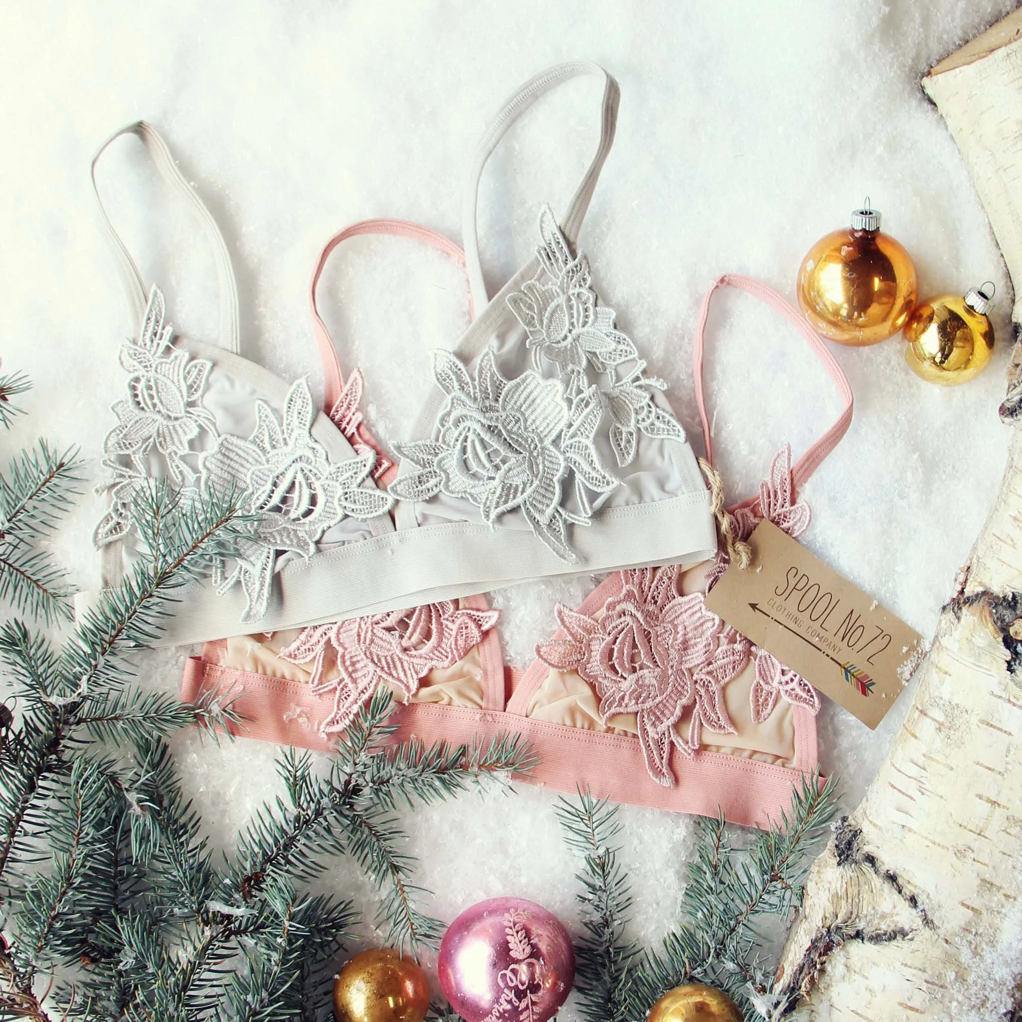 Sleepy Lace Bra in Dove