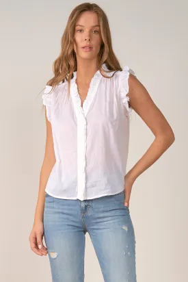Sleeveless Ruffle Top