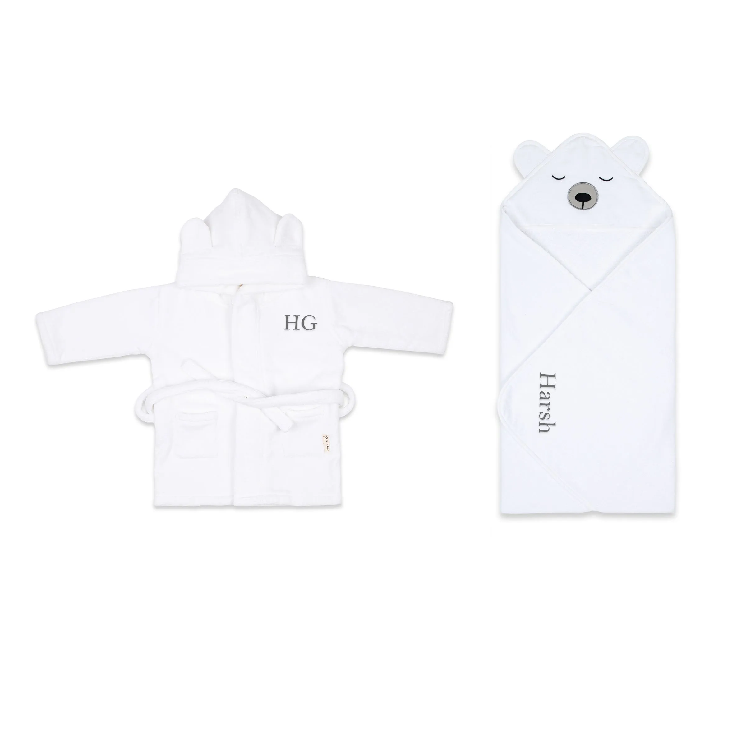 Splash & Snuggle Gift Set - White