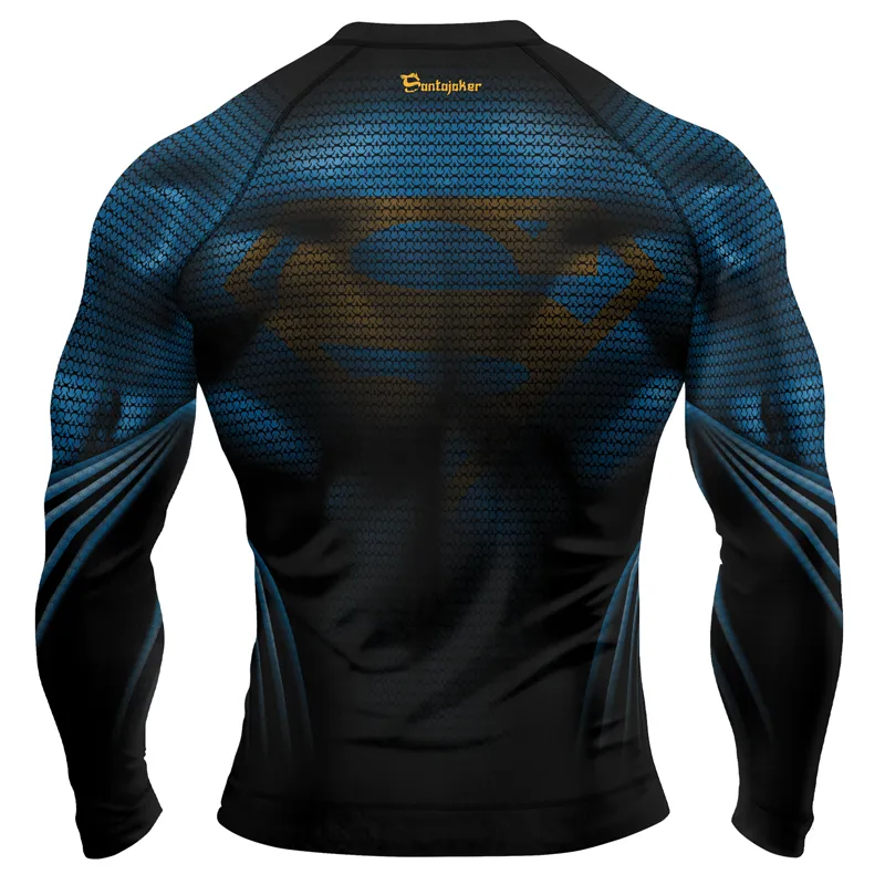 Superman Cosmic Emblem Men's Long Sleeve Rash Guard