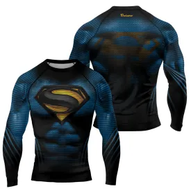 Superman Cosmic Emblem Men's Long Sleeve Rash Guard