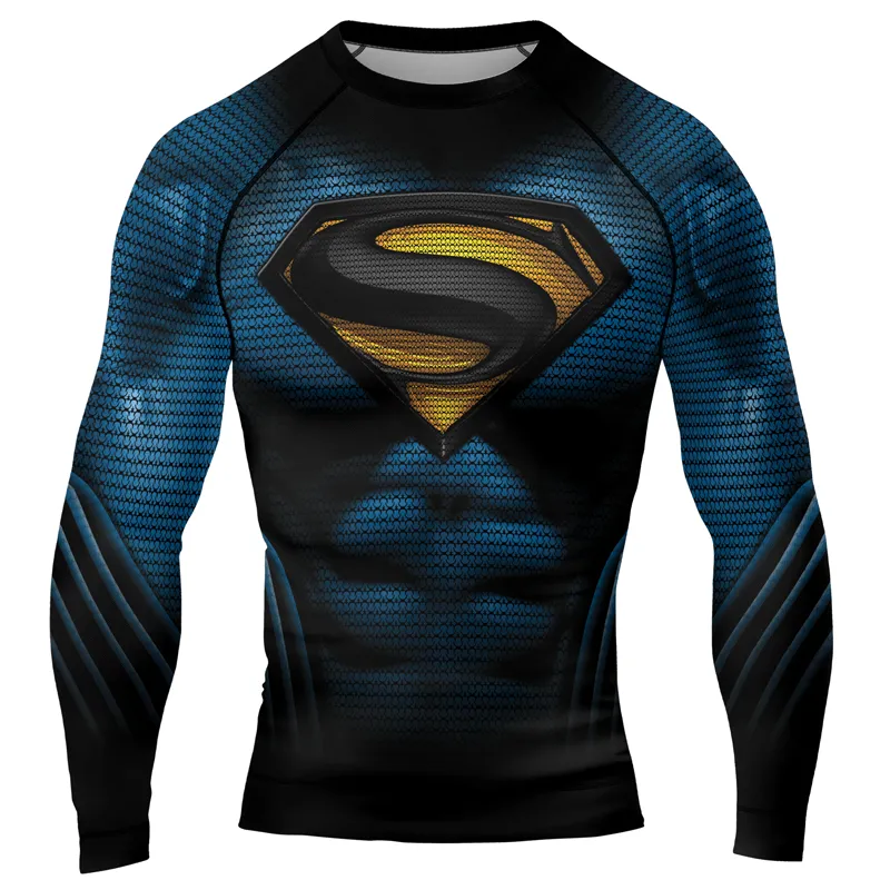 Superman Cosmic Emblem Men's Long Sleeve Rash Guard