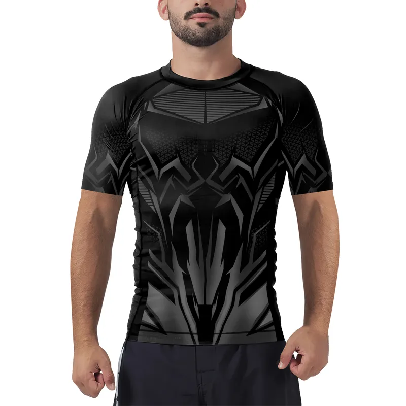 Venomous Stealth Men's Short Sleeve Rash Guard