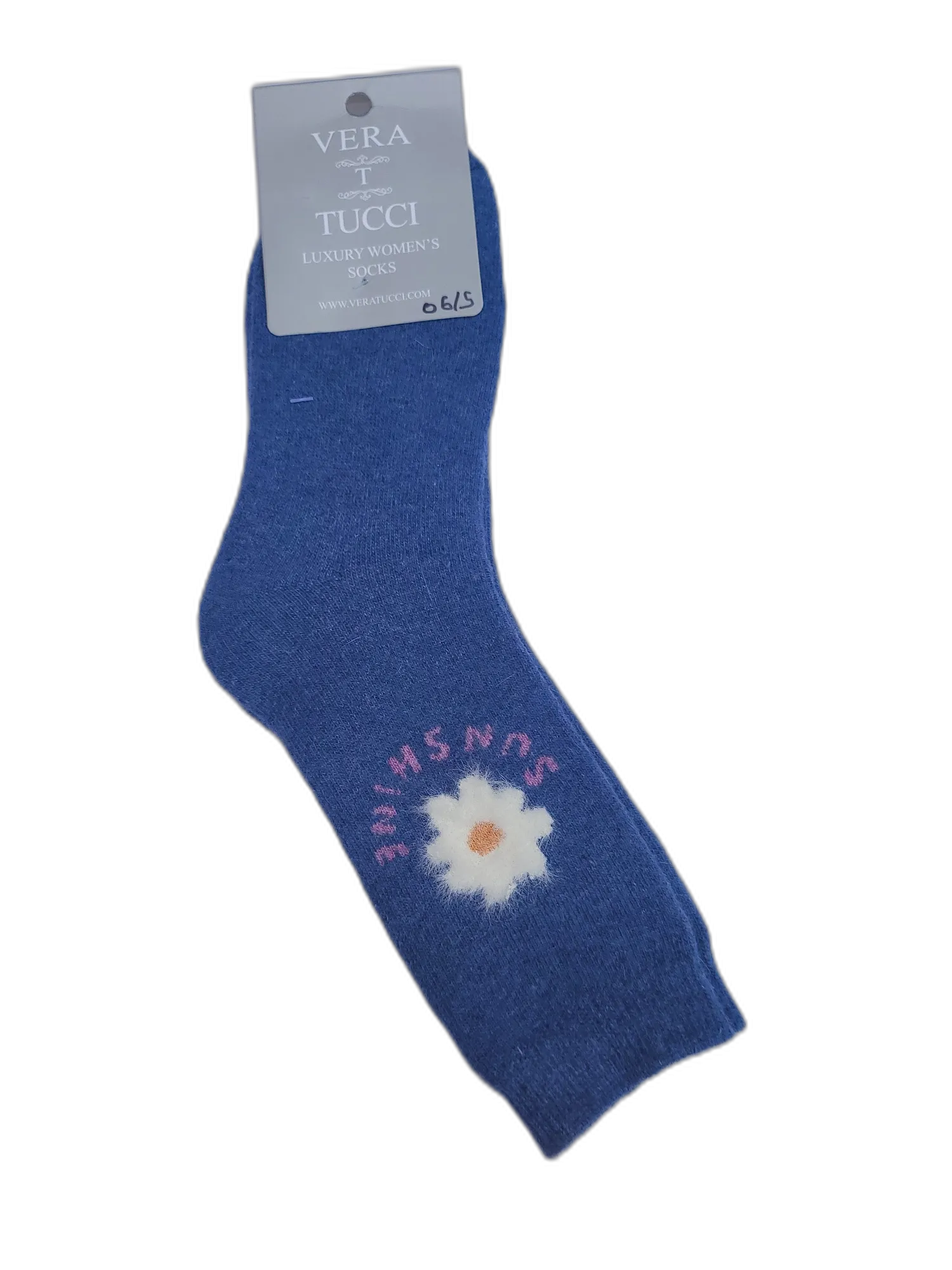 VERA TUCCI DAISY DESIGN WOMEN'S THERMAL WINTER SOCKS RMD2305-06-5 NEW FOR AW23!