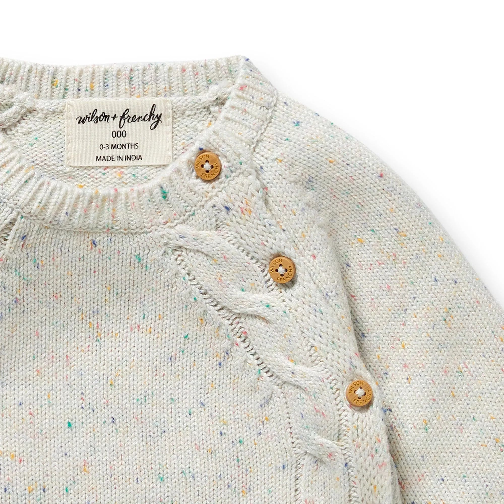Wilson & Frenchy - Hundreds and Thousands Organic Knitted Kimono Cardigan