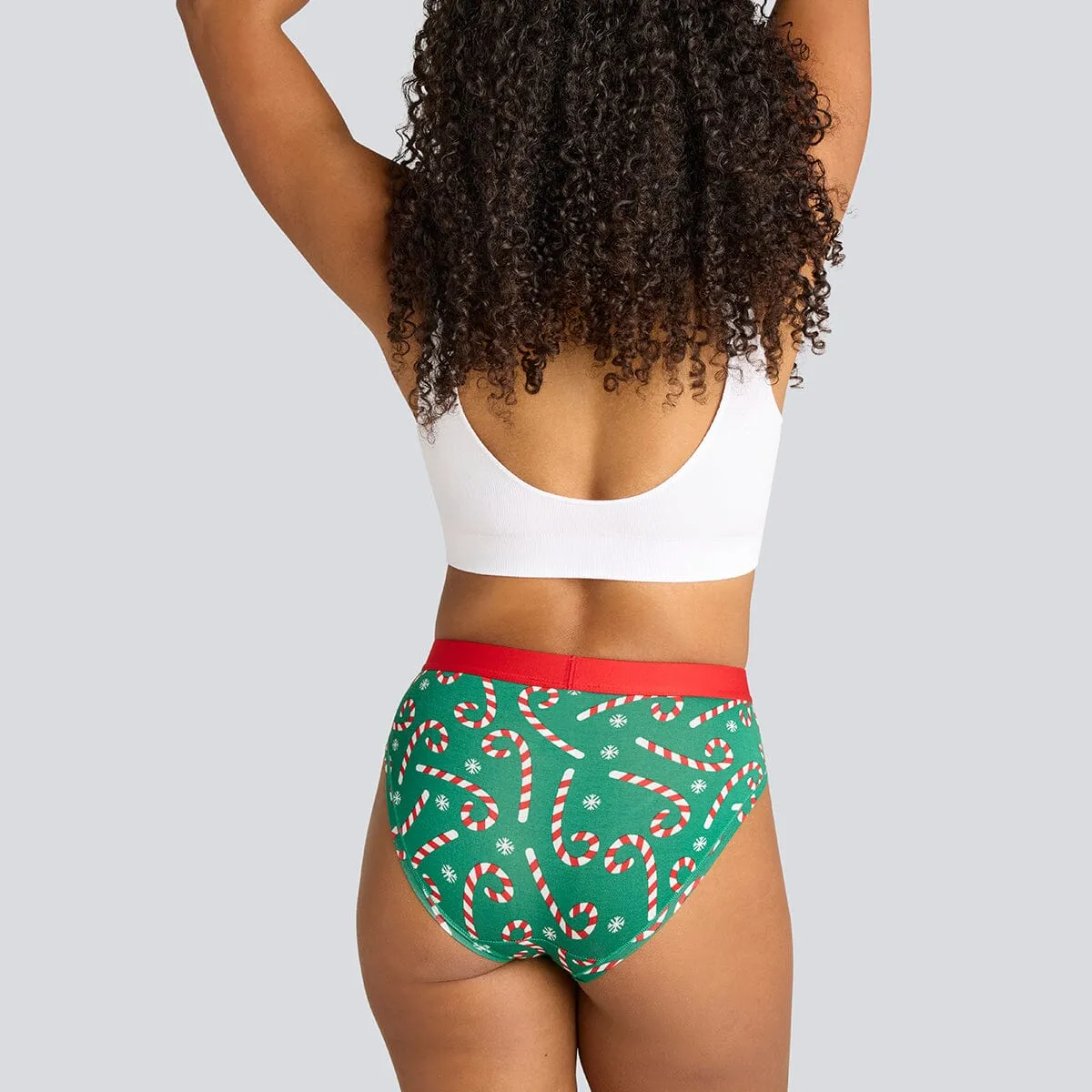 Women's Bikini Brief - Candy Canes