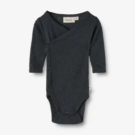 Wool Silk Body L/S Willow - navy
